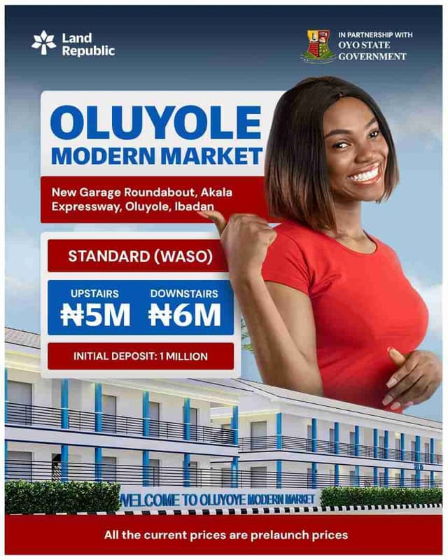 Introducing Oluyole Modern Market, Ibadan New Garage roundabout, Oluyole LGA, Ibadan* *