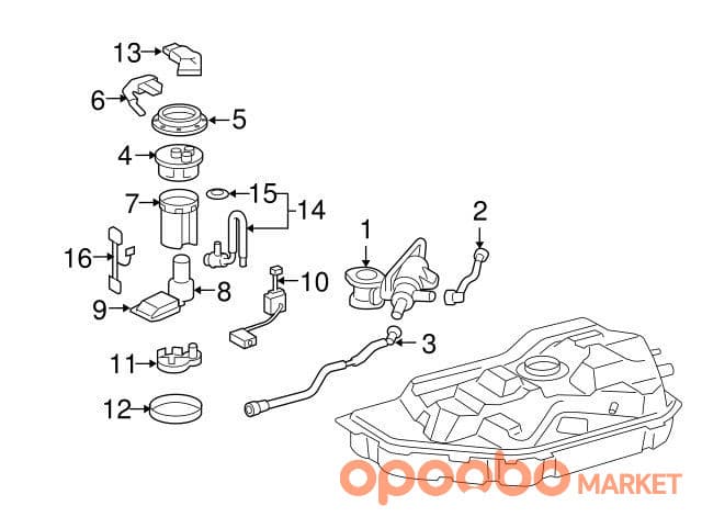 TOYOTA Pump, FUEL 23221-31370