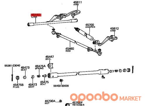 TOYOTA GASKET 42444-35070