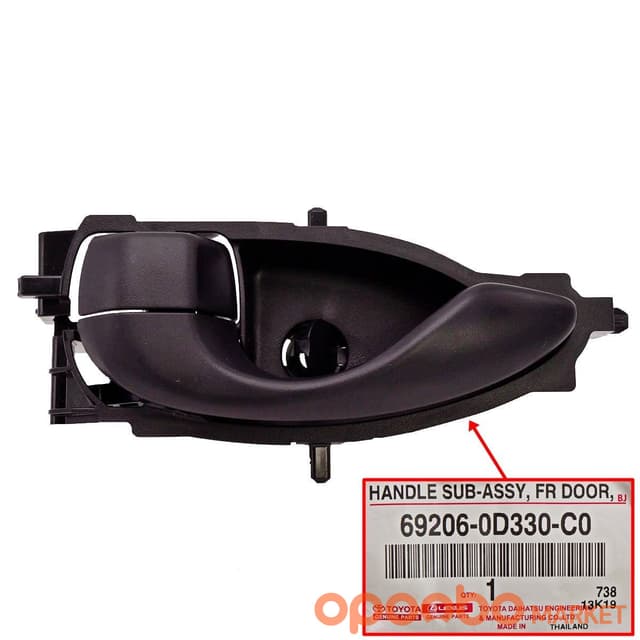 TOYOTA HANDLE Sub-assy, 69206-WC003