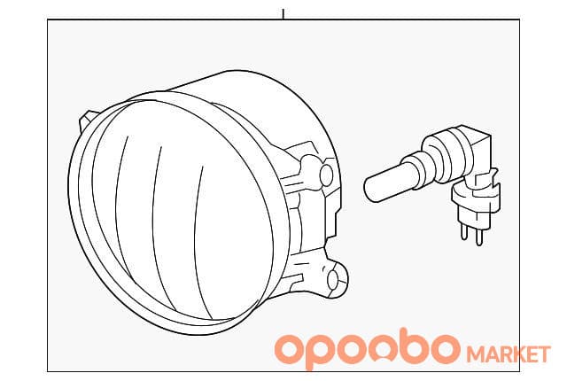 TOYOTA LAMP ASSY, Fog, LH 81220-02110