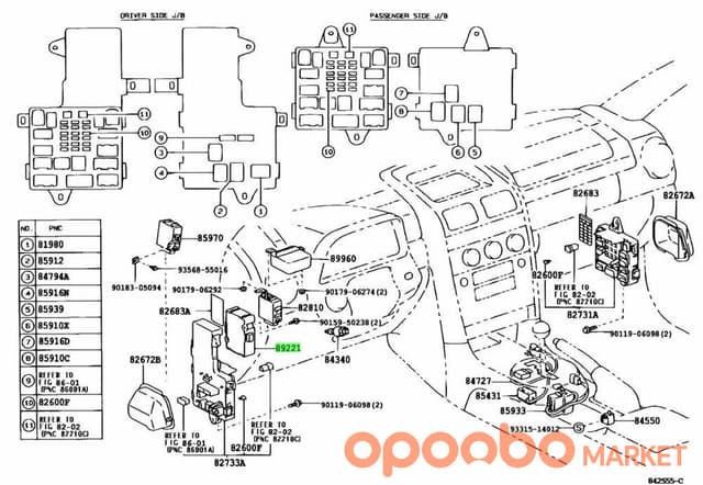 TOYOTA COMPUTER ASSY 89220-60791