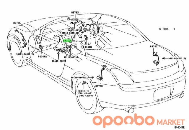 TOYOTA RECEIVER Assy., TIRE 89760-12090