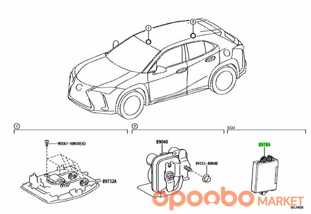 TOYOTA COMPUTER IMMOBILIZER CODE 89784-12050