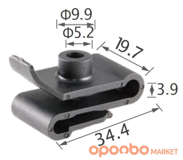 TOYOTA Clip(for FRONT BUMPER Retainer) 90467-05114-LPN