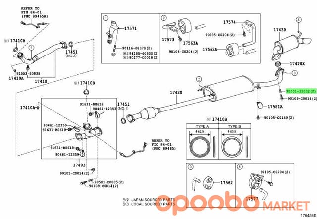 TOYOTA Spring, COMPRESSION 90501-30032