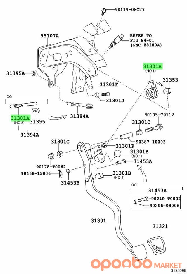 TOYOTA Spring, TORSION 90949-03092